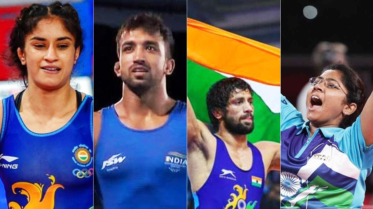 CWG 2022: Indian players shine, India got 4 gold on CWG 2022: Indian players shine, India got 4 gold on the 9th day Commonwealth Games 2022 Ravi Dahiya Vinesh Phogat, Naveen and Bhavna Patel win gold medal at CWG 2022