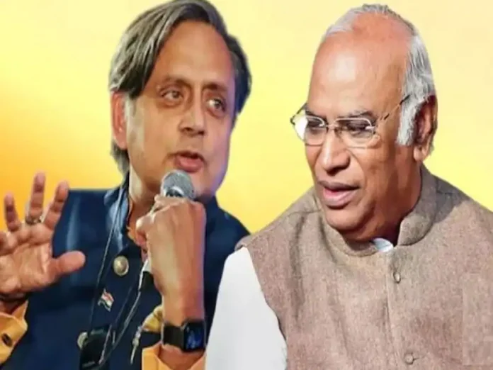 Congress President Election Shashi Tharoor files nomination against Mallikarjun Kharge Congress President Election Shashi Tharoor files nomination against Mallikarjun Kharge