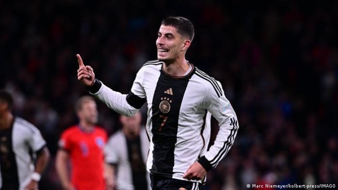 With his two goals, Kai Havertz put the DFB team in the lead for a while