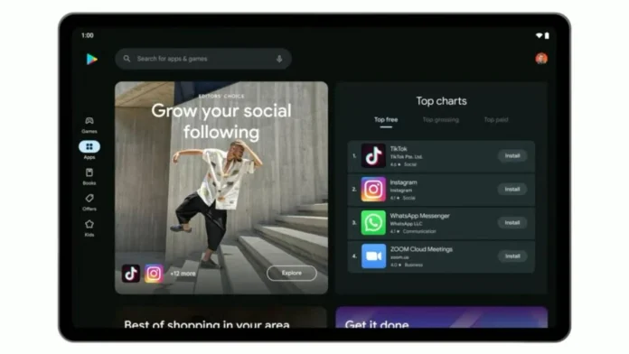 Google Play Store for Tablets With Redesigned Interface, Navigation Rail Released: Report