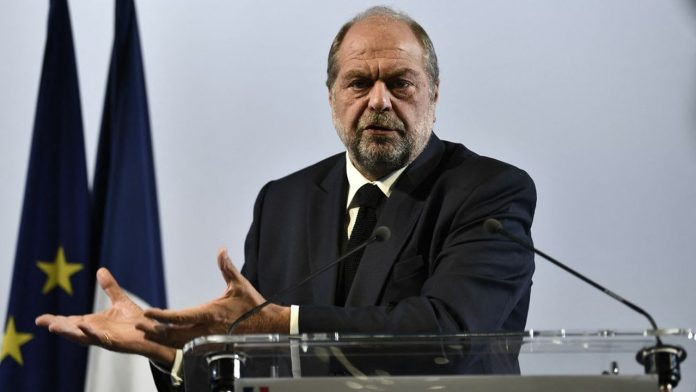 Eric Dupond-Moretti, le garde des Sceaux, lors de la présentation, ce mardi, du budget du ministère de la Justice pour 2023.