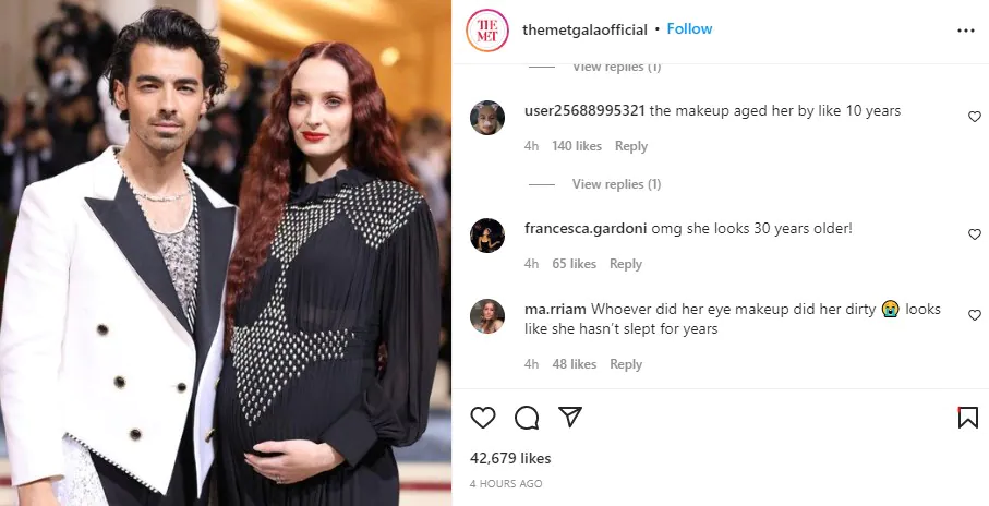 Met Gala 2022: Priyanka Chopra's sister-in-law Sophie Turner adopts a Met Gala 2022 Sophie Turner and Joe Jonas' Scary Look for the Met Gala 2022