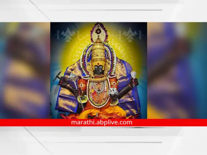 Ornamental worship of Ambabai as Siddhi Devi on the third rosary


