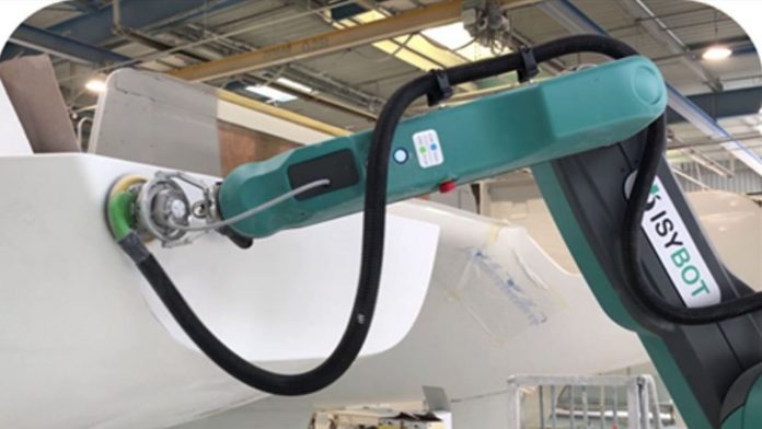 Proxinnov wants to democratize the use of cobots in industry Beneteau teste le cobot d'Isybot pour poncer les coques de bateau. Installé sur une desserte à roulettes, doté de seulement 2 boutons, il est simple d'usage pour les opérateurs, même ceux n'ayant aucune formation en robot.