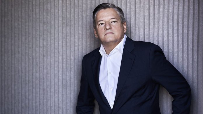Ted Sarandos, le co-PDG de la plate-forme Netflix, photographié à Paris au siège France, en juillet 2022.