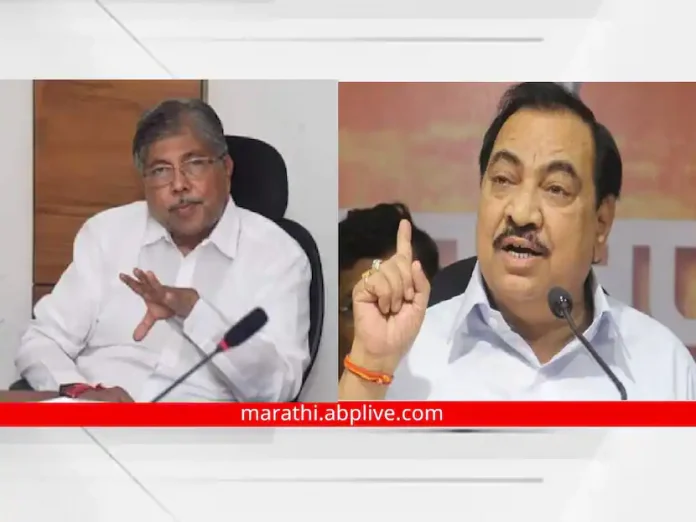 News Updates on NCP Eknath Khadse BJP Chandrakant Patil Jalgaon Maharashtra Politics

