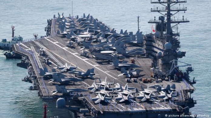 US aircraft carrier Ronald Reagan arrives in South Korea